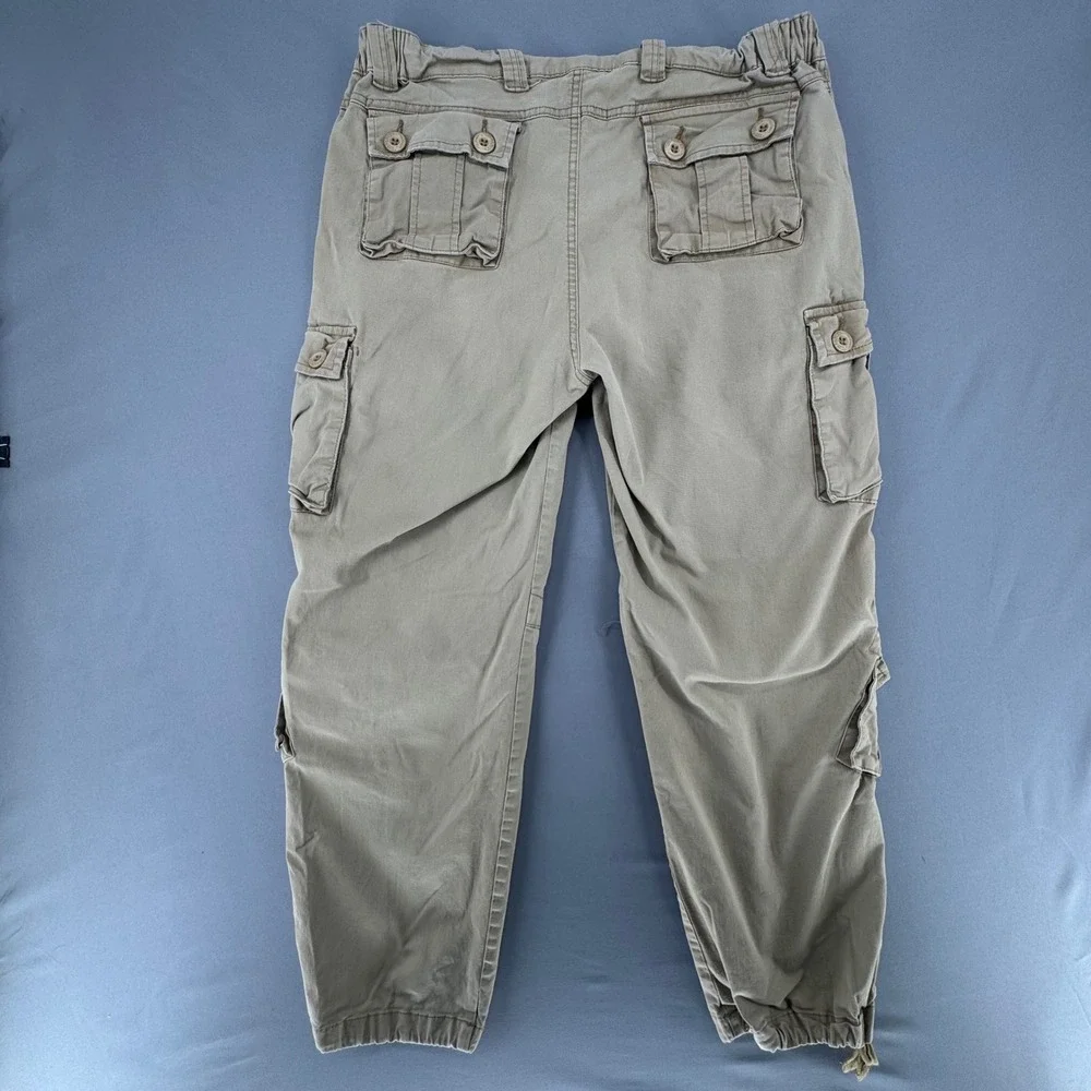 Vintage Mustway Cargo Pants Mens 36 Khaki Y2K Tactical Utility Gorpcore Baggy